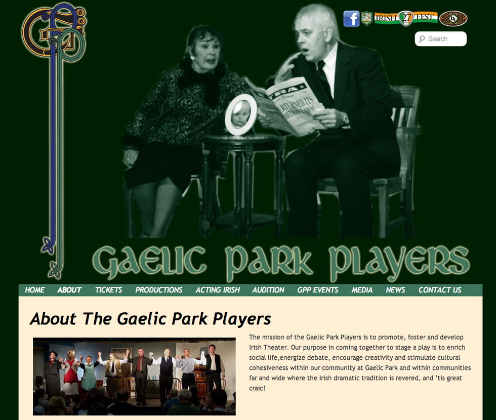 Gaelic Park Players – Website