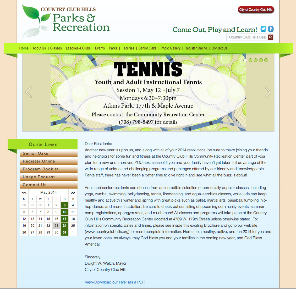 Country Club Hills – Parks & Recreation Website
